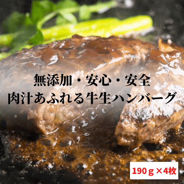 肉汁あふれるジャンボ牛生ハンバーグ【190ｇ】