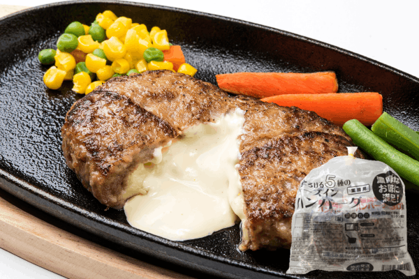 とろける5種のチーズインハンバーグ
